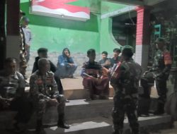 Patroli Malam TNI, Linmas dan Banser Jaga Kondusifitas Wilayah Musuk