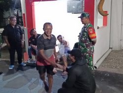 Koramil 04/Teras Gelar Patroli Malam Bersama Linmas dan Ormas Sekuat Nusantara