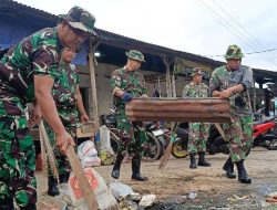 Kodim 1403/Palopo Gelar Karya Bakti Bersih-Bersih Pasar Andi Tadda dan Situs Cagar Budaya