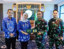 Bupati Barru Audiensi Dengan Danyon Arhanud 16/Kostrad Rencana Latihan Menembak Senjata Berat