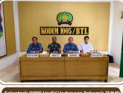 Sekretaris DPRD Hadiri Undangan Rakomis TMMD ke-126 di Kodim 1005/Barito Kuala