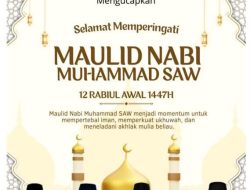 Pimpinan dan Anggota Beserta Sekertaris DPRD Kabupaten OKU Mengucapkan Selamat Memperingati Maulid Nabi Muhammad SAW