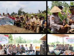 Polres Way Kanan Ikuti Zoom Meeting Panen Jagung Serentak Kuartal III di Baradatu