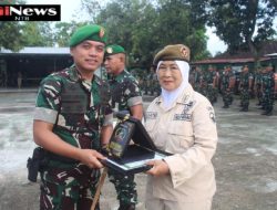 Dandim Loteng 1620/Loteng Pimpin Acara Korp Raport Pelepasan Anggota dan PNS yang Pensiun