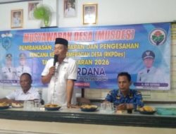 Musyawarah Desa (Musdes) Desa Perdana Kecamatan Sukaresmi Kab. Pandeglang Banten: Meningkatkan Partisipasi Masyarakat dalam Pembangunan Desa