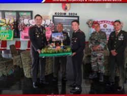 Kapolres Jember dan Jajarannya Mendatangi Markas Kodim 0824 Ucapkan Selamat HUT TNI Ke-80