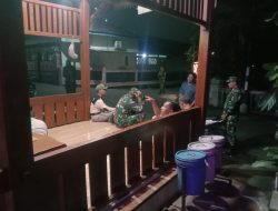 Babinsa Sambi Bersama Linmas Gelar Patroli Perkuat Keamanan Wilayah