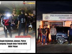 Cegah Kejahatan Jalanan, Polres Lampung Tengah Gelar Patroli KRYD Akhir Pekan