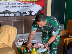 Sinergi Untuk Negeri, Kapolsek & Camat Serengan Beri Ucapan HUT TNI ke-80 ke Koramil 03/Serengan.