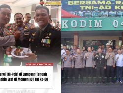 Sinergi TNI-Polri di Lampung Tengah Semakin Erat di Momen HUT TNI ke-80