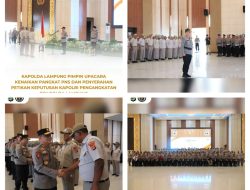 Upacara Kenaikan Pangkat PNS Polri Polda Lampung Periode 1 Oktober 2025 dan Penyerahan Petikan Keputusan Kapolri Pengangkatan P3K Polda Lampung