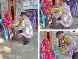 Rasa Kepedulian Yang Tinggi, Bhabinkamtibmas Desa Tolokalo Salurkan Bantuan Sosial untuk Warga Binaan
