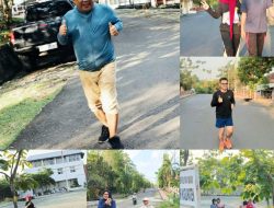 Ketua SMSI Way Kanan Ikut Berolahraga Bersama Masyarakat di Kompleks Pemda