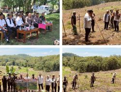 Polres Way Kanan Tanam Jagung Serentak Kuartal IV di Kasui Pasar