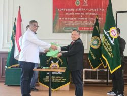 Aris Yusuf M, SH., M.Kn Resmi Dilantik Menjadi Ketua Ikatan Notaris Indonesia Kabupaten Way Kanan