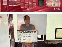 Seorang Petani Desa Ta’a Diringkus Tim Opsnal Satresnarkoba Polres Dompu, BB Sabu dan Ganja Mantap Jumlahnya.