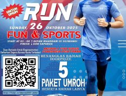 Ramaikan Gebyar AHY RUN Jawa Barat 2025, Hadiah Door Prize Gratis 5 Paket Umroh Tanah Suci Mekah Segera Daftarkan.!!!