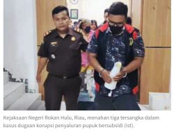 Jaksa Tetapkan 3 Tersangka Penyimpangan Pupuk Subsidi di Rohul