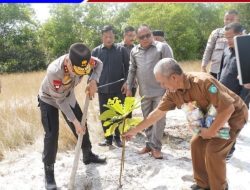 Kapolda Babel Kunjungi Belitung Timur, Tanam Pohon Di Objek Wisata SD Laskar Pelangi