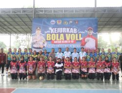 Meriah dan Sportif, Semi Final Kejurkab Bola Volly U-19 Antar Club Kapolres Kediri Cup 2025