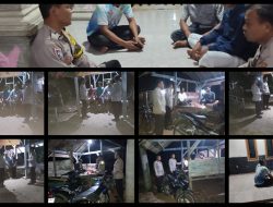 Sambang Pos Satkamling, Satbinmas Polres Way Kanan Berikan Pemahaman Tugas Ronda Malam