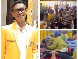 DPD PARTAI GOLKAR KALSEL GELAR PERAYAAN HUT BERUPA PEMBAGIAN SEMBAKO DAN DONOR DARAH.