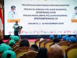 Gubernur Andra Soni Lepas Kontingen Atlet Banten ke Popnas dan Peparpenas 2025