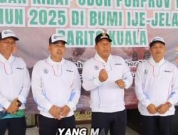 Rombongan Kirab Obor Porprov XII Tala Tiba di Barito Kuala