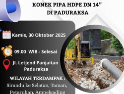 PDAM Pemalang Lakukan Pengerjaan Jaringan Pipa HDPE