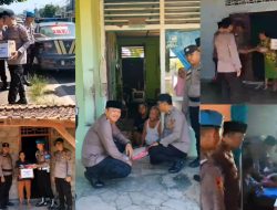 Peduli Sesama, Kapolsek Seputih Banyak Turun Langsung Salurkan Bantuan Sembako kepada Warga Kurang Mampu