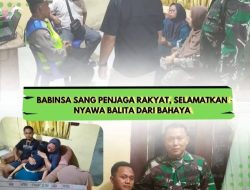Babinsa Koramil 0204 – 18 / Galang Amankan Pencuri Mobil dan Selamatkan Nyawa Balita