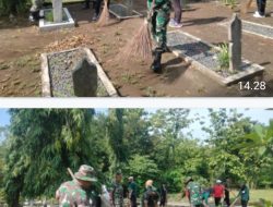Jelang Peringatan Hari Pahlawan Ke-80 Tahun 2025, Kodim 0735/Surakarta Gelar Kerja Bakti di TMP Kusuma Bakti Juruq