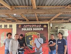Tim Jatanras Polres Dompu Amankan Satu Unit Motor Hasil Curian di Wilayah Kabupaten Bima.