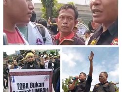 “Warga Demo Didepan Kantor Gubernur Sumut, Desak Penutupan Perusahaan PT. TPL Yang Diduga Merusak Lingkungan ?!”