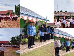 Police Goes To School, Polsek Negara Batin Jadi Pembina Upacara di SDN 01 Bumi Jaya