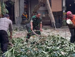 Babinsa Manahan Bersinergi Ciptakan Lingkungan Yang Bersih, Nyaman Dan Indah