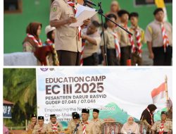 Pramuka Pandu Ma’arif NU Aceh Singkil Hadiri Acara Pembukaan Education Camp III