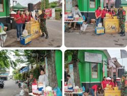 Babinsa Jayengan Sambangi Pelaku UMKM Pedagang Makanan dan Minuman