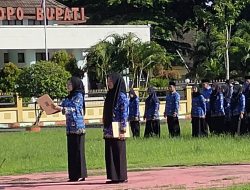 Bupati Dompu Bambang Firdaus, SE Pimpin Upacara Pagi Di Cluster Beringin, Ini Amanatnya.