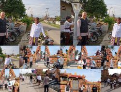 Pam Ibadah Hari Raya Galungan, Polisi Ajak Warga Toleransi dan Kerukunan Ummat Beragama di Banjit