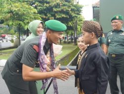 Kodim 0735/Surakarta Gelar Tradisi Satuan Sambut Pejabat Dandim Baru Letkol Inf. Arief Handoko Usman