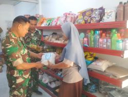 Babinsa Laksanakan Pendataan Logwil di Mini Market untuk Perbarui Data Teritorial