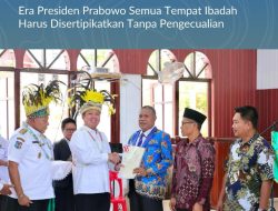 Menteri Nusron Serahkan Sertipikat di Papua: Era Presiden Prabowo Semua Tempat Ibadah Harus Disertipikatkan Tanpa Pengecualian