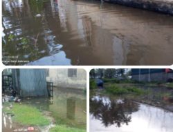 Masalah Banjir tak Kunjung Temui Solusinya, Kepala Desa Panggautan Diminta Perhatikan Kelancaran Air Drainase.