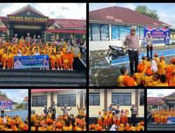 Operasi Zebra Krakatau 2025, Kamsel Satgas Preventif Gelar Polsanak di Polres Way Kanan