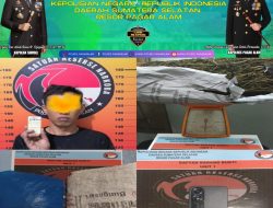 Satresnarkoba Polres Pagaralam Bekuk Pengedar Ganja 1 Kilo di Kontrakan Lesung Batu