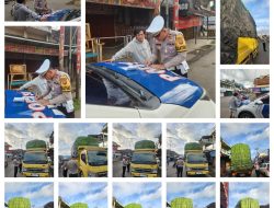 Truk Overload Terjaring Operasi Zebra Musi 2025, Satlantas Polres Pagar Alam Tindak Tegas di Lapangan