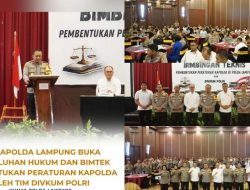 Wakapolda Lampung Buka Penyuluhan Hukum Dan Bimtek Pembentukan Peraturan Kapolda Oleh Tim Divkum Polri.