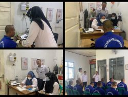 Skrining Kesehatan Narapidana, Lapas Way Kanan Lakukan Pemeriksaan Kesehatan Berkala Bagi Narapidana Baru