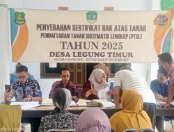 200 Warga Legung Timur Menerima Sertifikat Gratis (PTSL) Tahap Ke-2